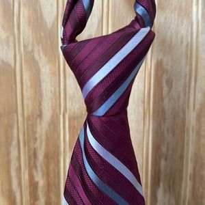Calvin Klein - Maroon and Gray Tie